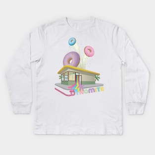 Donught's shop in "Dynamite" by BTS. Kids Long Sleeve T-Shirt